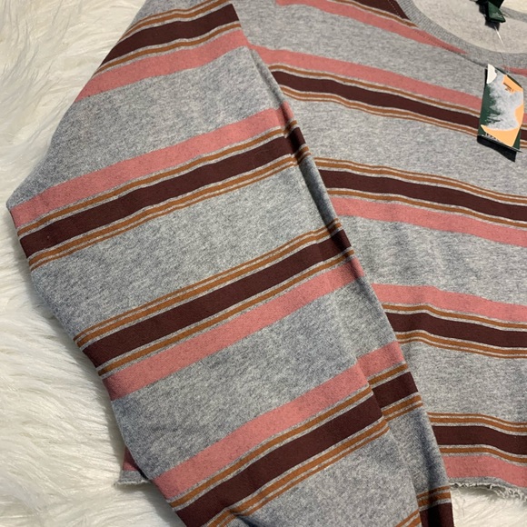 COPY - Wild Fable Striped Crop Top - Picture 4 of 9